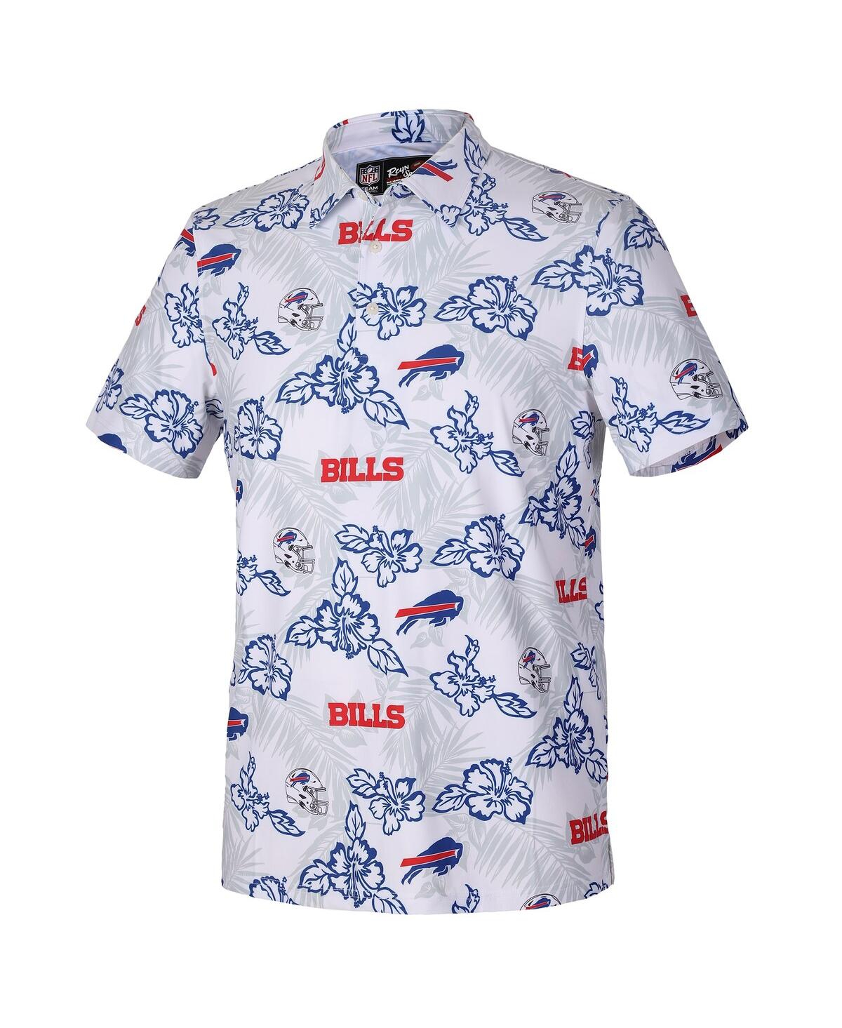 Reyn Spooner Men's White Buffalo Bills Pua Performance Game Day Polo Shirt