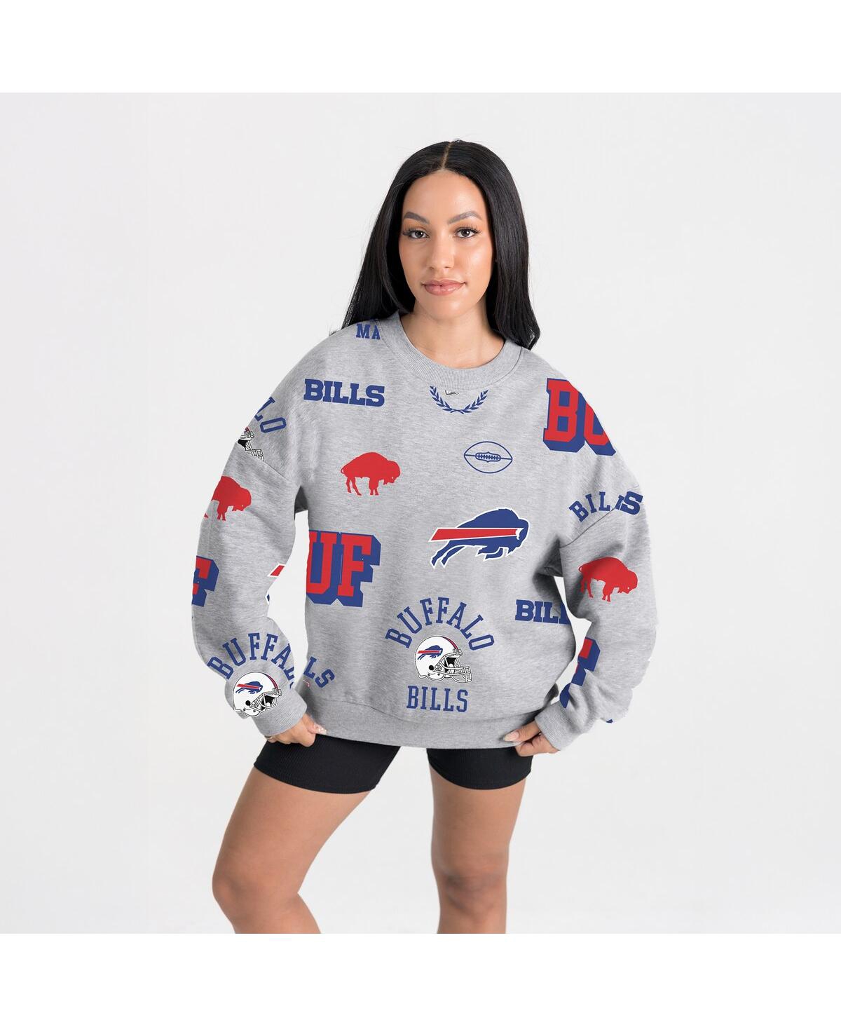 Gameday Couture Women's Heather Gray Buffalo Bills Always On Repeat Fleece Sweatshirt In Gray