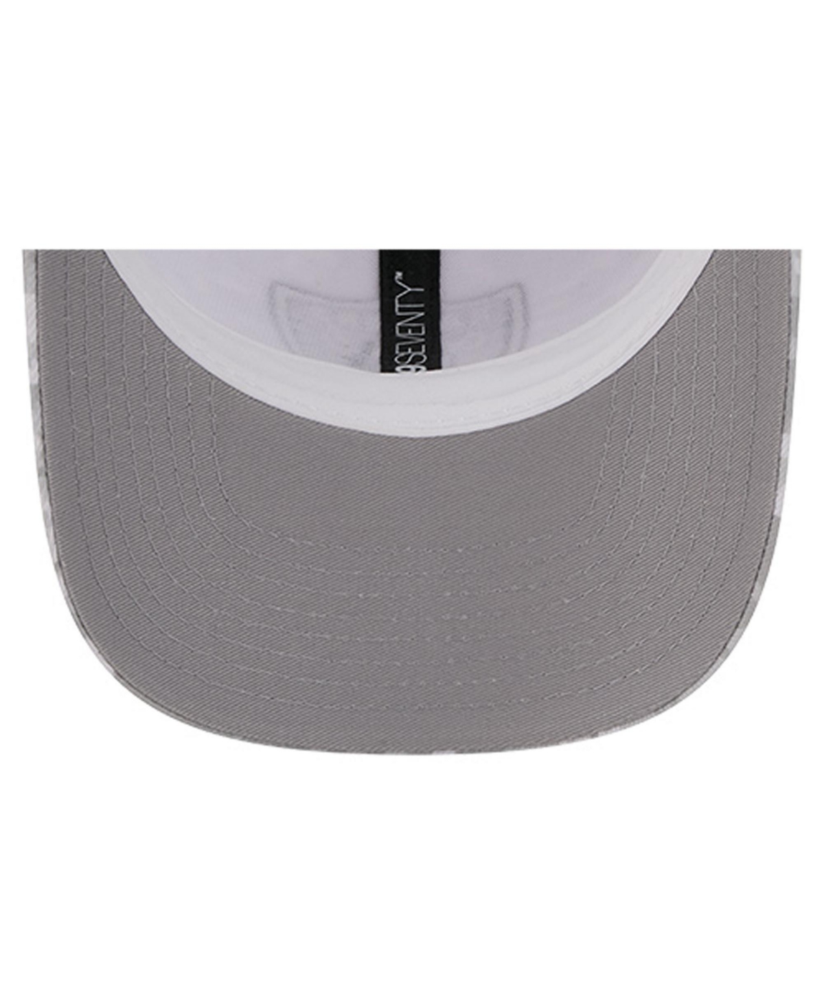 New Era Men's White Las Vegas Raiders Salute To Service Fan Pack 9seventy Trucker Adjustable Hat In Gray