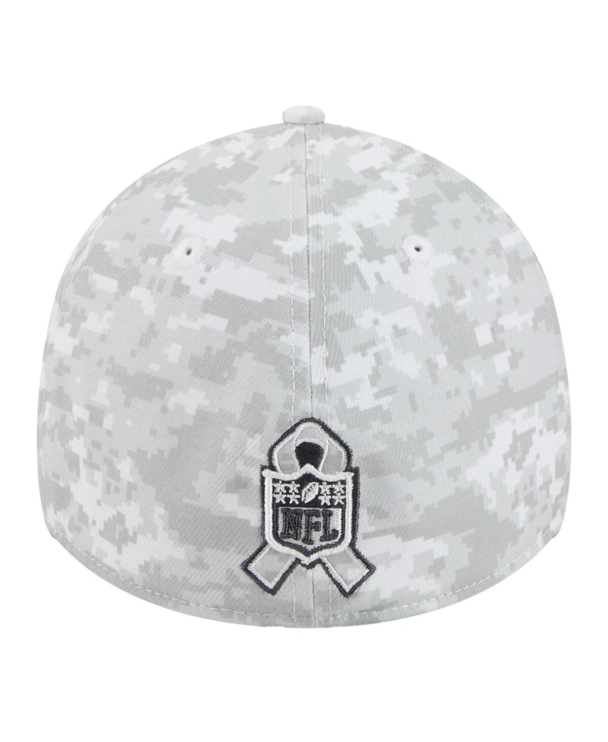 New Era Men's White Chicago Bears 2025 Salute to Service Digital Camo Fan Pack 39THIRTY Flex Hat