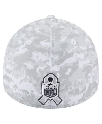 Men's White Miami Dolphins 2025 Salute to Service Digital Camo Fan Pack 39THIRTY Flex Hat