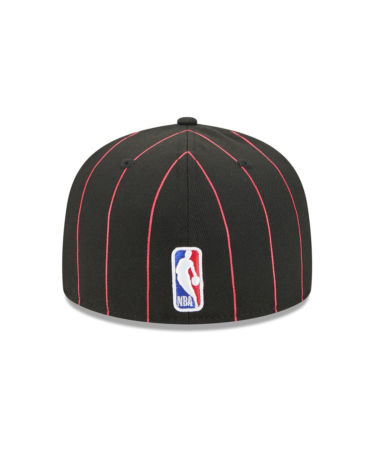 New Era Men's Black Chicago Bulls Jersey Hook Statement Edition 59FIFTY Fitted Hat