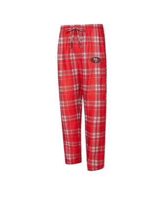 Men's 2-Piece Scarlet/Gray San Francisco 49ers Regulate Long Sleeve T-Shirt and Plaid Pants Set