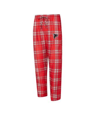 Men's 2-Piece Red/Gray Atlanta Falcons Regulate Long Sleeve T-Shirt and Plaid Pants Set