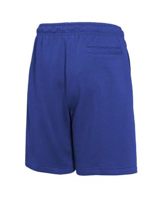 Big Boys and Girls Blue New York Knicks Courtside Club Fleece Shorts