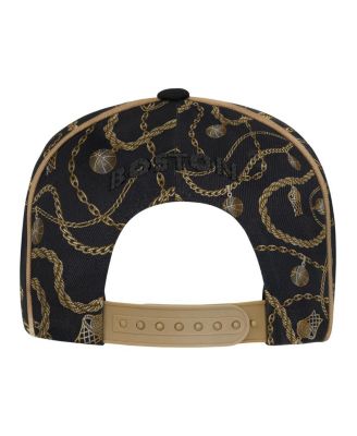 Big Boys and Girls Black Boston Celtics Street Hooper Snapback Hat