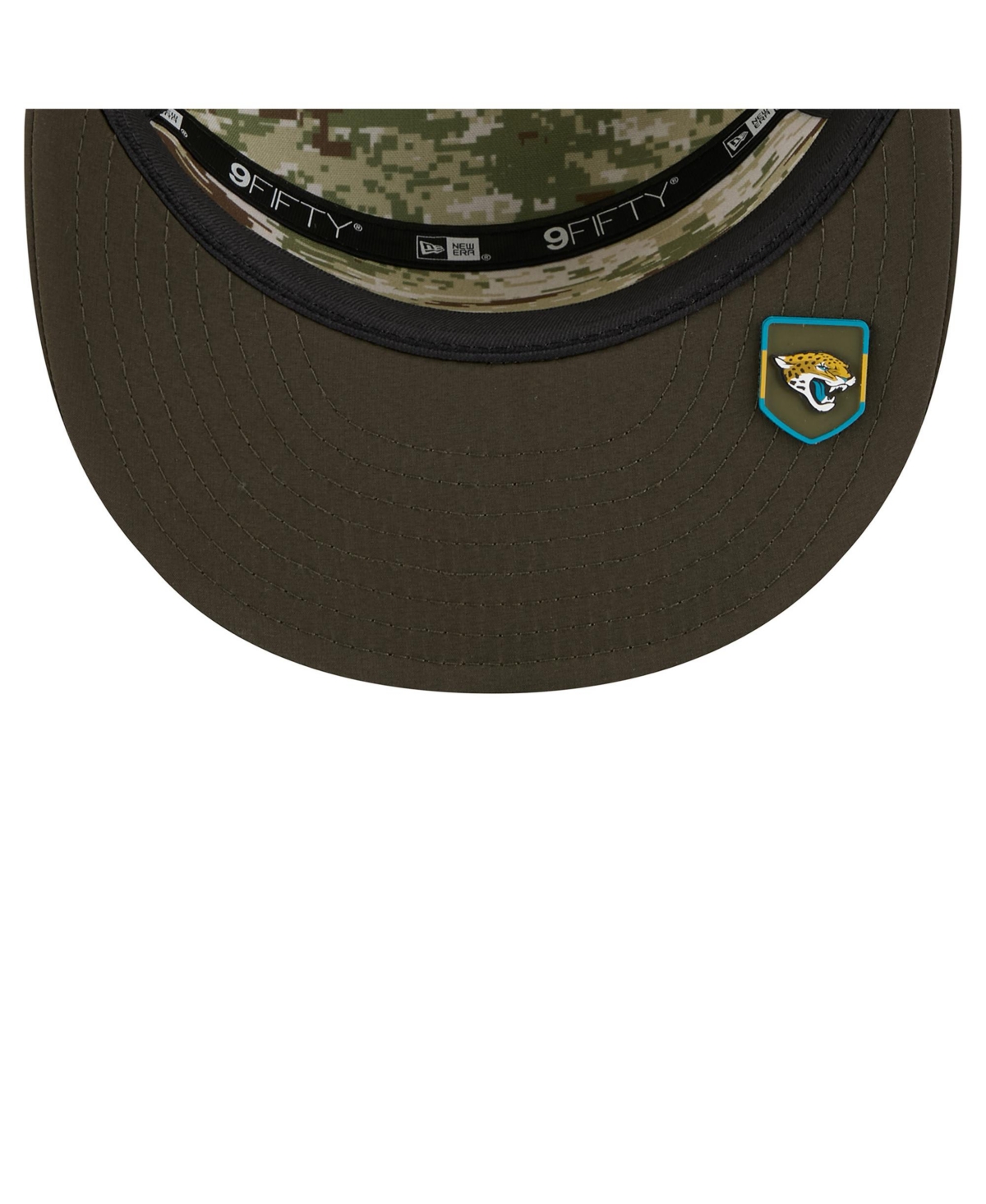 New Era Men's Dark Green Jacksonville Jaguars 2025 Salute to Service Split Panel 9FIFTY Snapback Hat