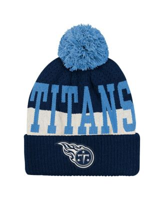 Outerstuff - Big Boys and Girls Navy Tennessee Titans Modern Fan Cuffed Knit Hat with Pom