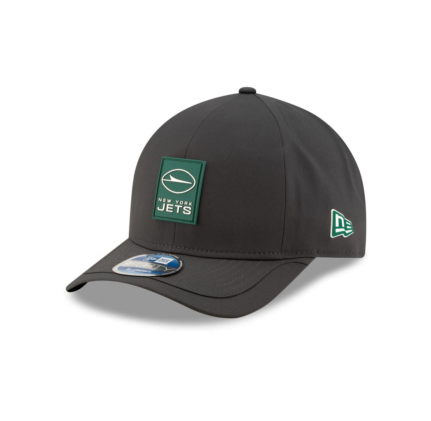 Men's Charcoal New York Jets 2025 Sideline Cold Weather 9FORTY M-Crown Adjustable Hat