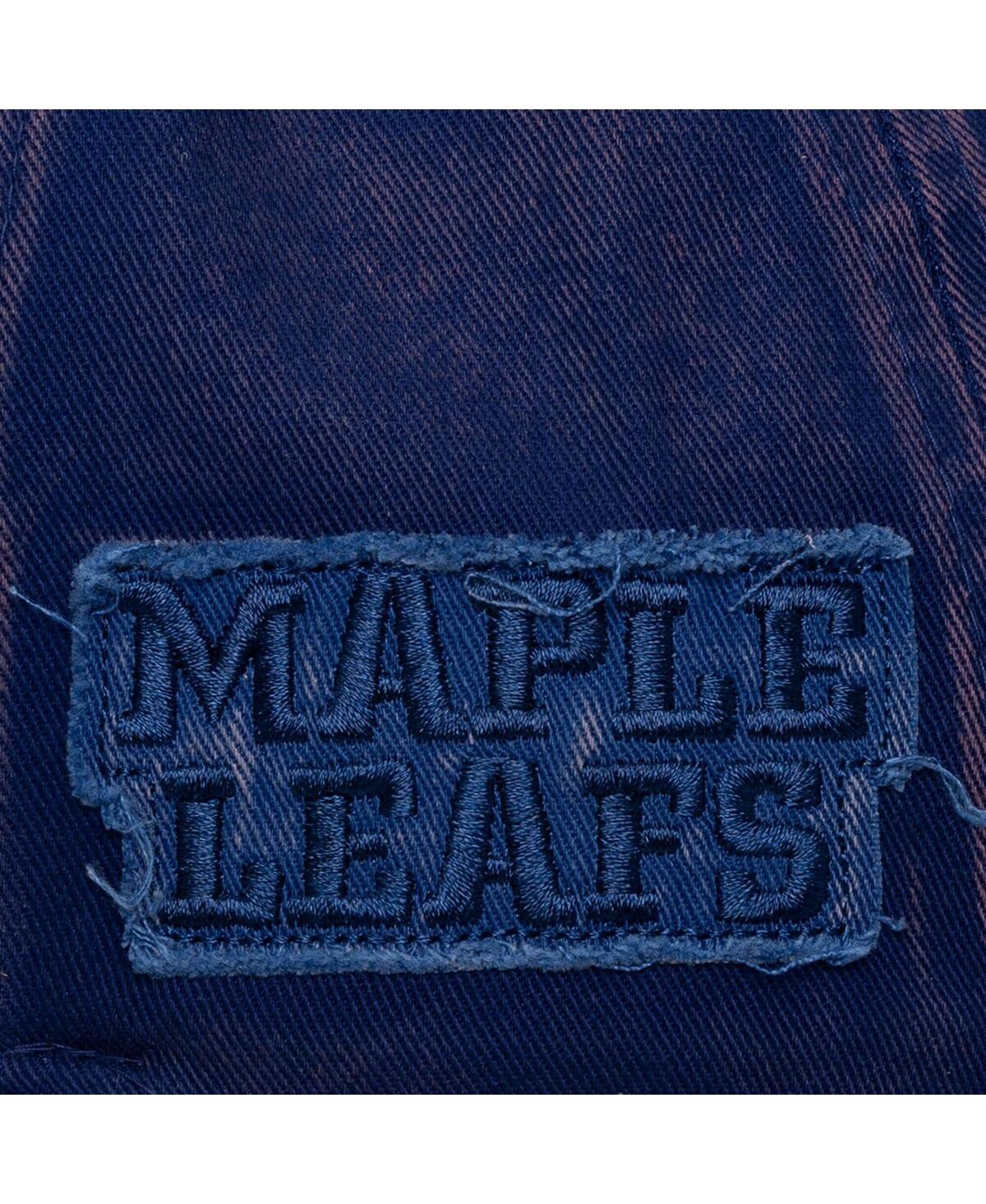 Mitchell & Ness Men's Navy Toronto Maple Leaf's Downtown Snow Wash Pro-crown Adjustable Hat In Blue
