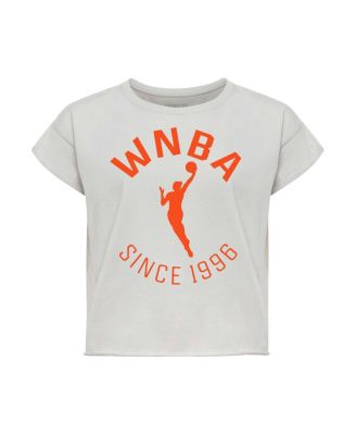 Women's Gray WNBA Cropped Genuine Issue Collection Alana T-Shirt