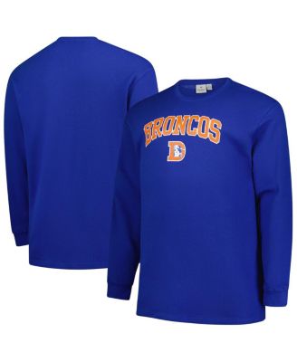 Fanatics - Men's Royal Denver Broncos Big Tall Throwback Thermal Long Sleeve T-Shirt