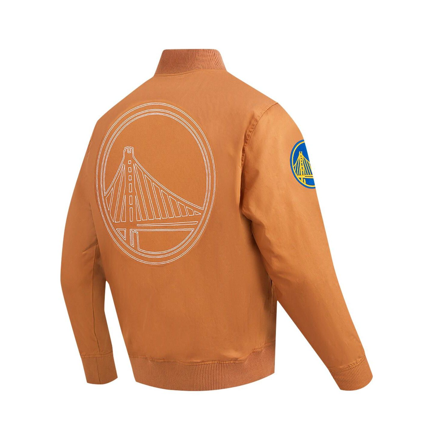 Мужская куртка Pro Standard Brown Golden State Warriors Paint The City Full-Zip — фото 2