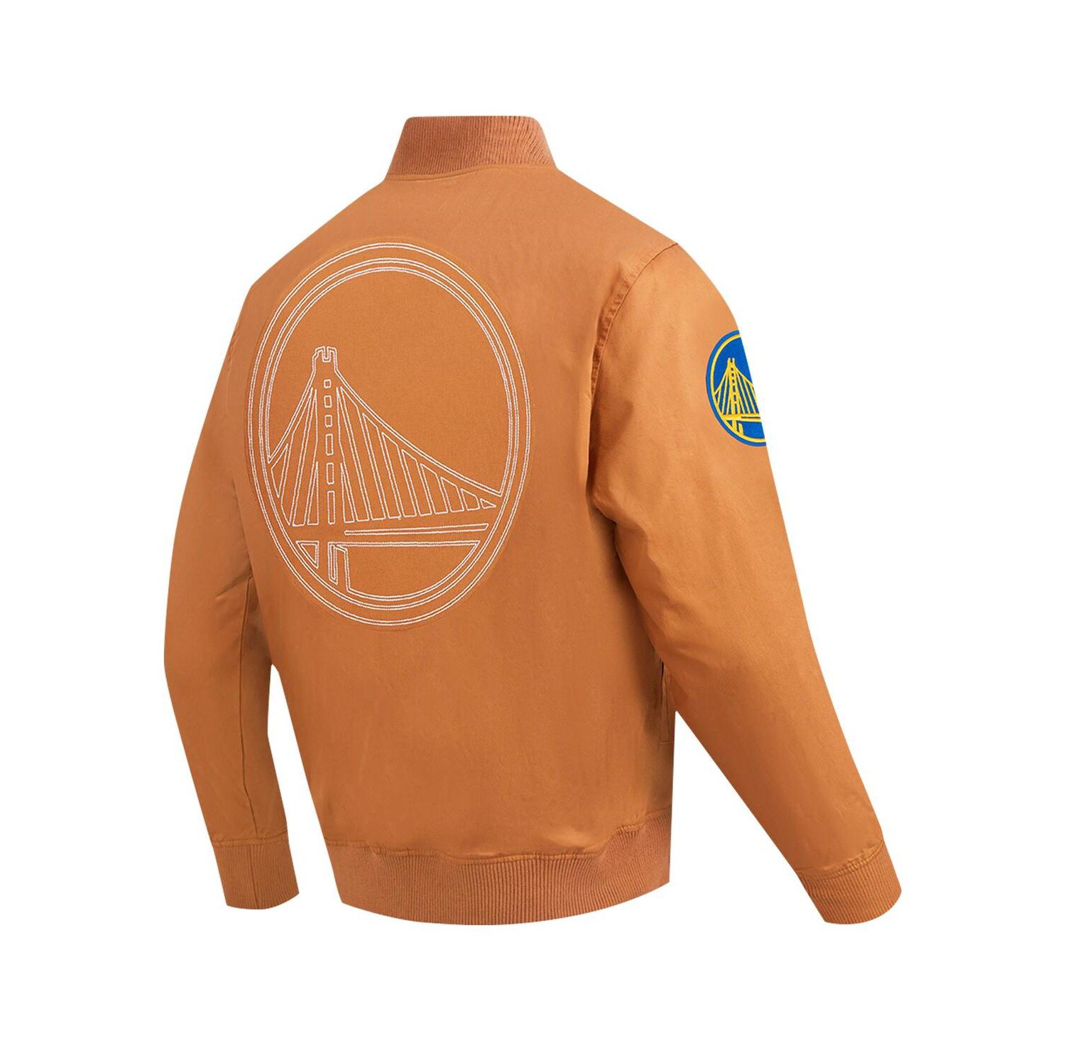 Men's Brown Golden State Warriors Paint The City Full-Zip Jacket