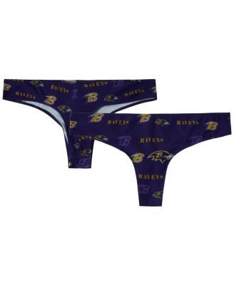 Concepts Sport - Women's Purple Baltimore Ravens Mosaic All Over Print Thong