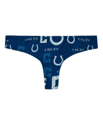 Women's Royal Indianapolis Colts Mosaic All Over Print Thong