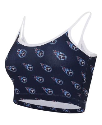Women's Navy Tennessee Titans Gauge Lounge Bralette