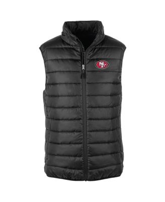 Men's Black San Francisco 49ers Alberta Full-Zip Puffer Vest