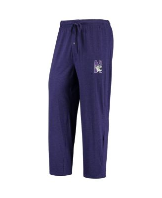 Men's 2-Piece Purple/Heathered Charcoal Northwestern Wildcats Meter Long Sleeve Top and Pants Sleep Set