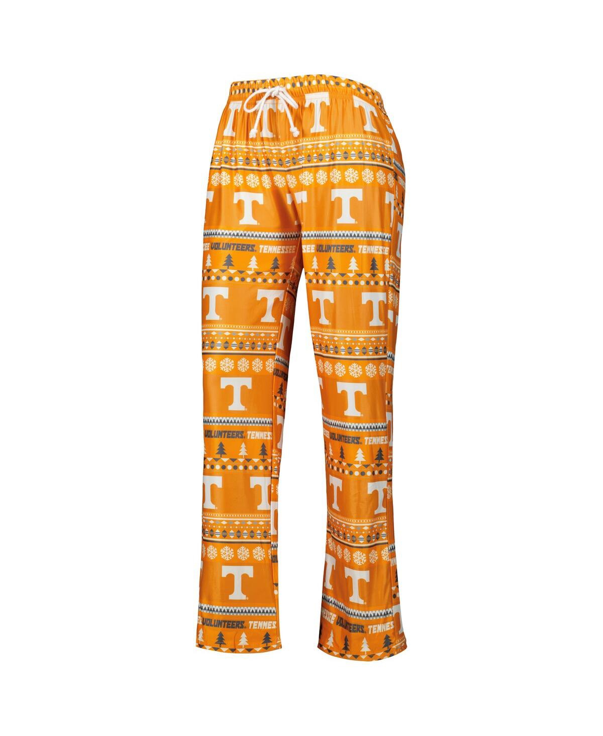 Concepts Sport Women's 2-piece Tennessee Orange Tennessee Volunteers Holiday Long Sleeve Top And Pants Sleep Set In Orange