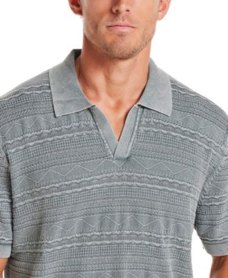 Men's Short-Sleeve Southwest Johnny Collar Sweater