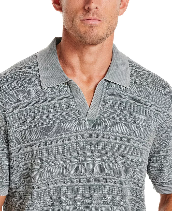 Men's Short-Sleeve Southwest Johnny Collar Sweater - thumbnail 3