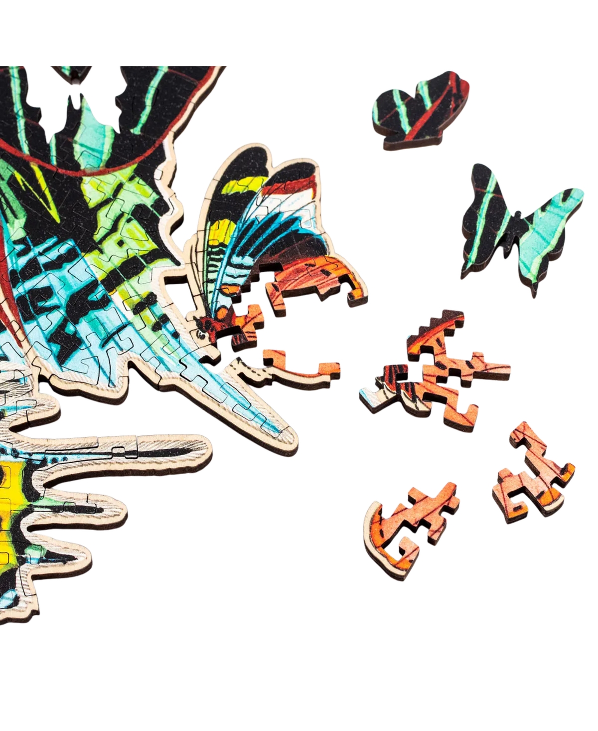 Uncommon Goods Twilight Wings Matrix-Cut Moth Wooden Jigsaw Puzzle, 181 Pieces