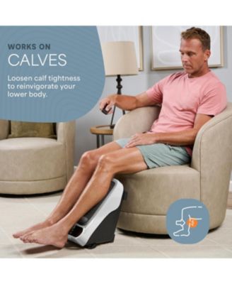 Foot Massager for Neuropathy - Heated Calf & Foot Therapy, Soothing Blood Revitalization