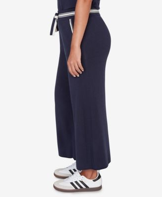 Petite Wide Leg Cropped Lounge Pant
