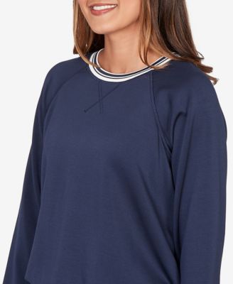Petite Ultra Knit Bubble Hem Pullover Top