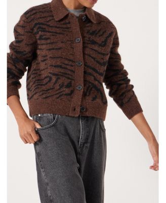 Women's Wool Blend Jacquard Shirt Jacket