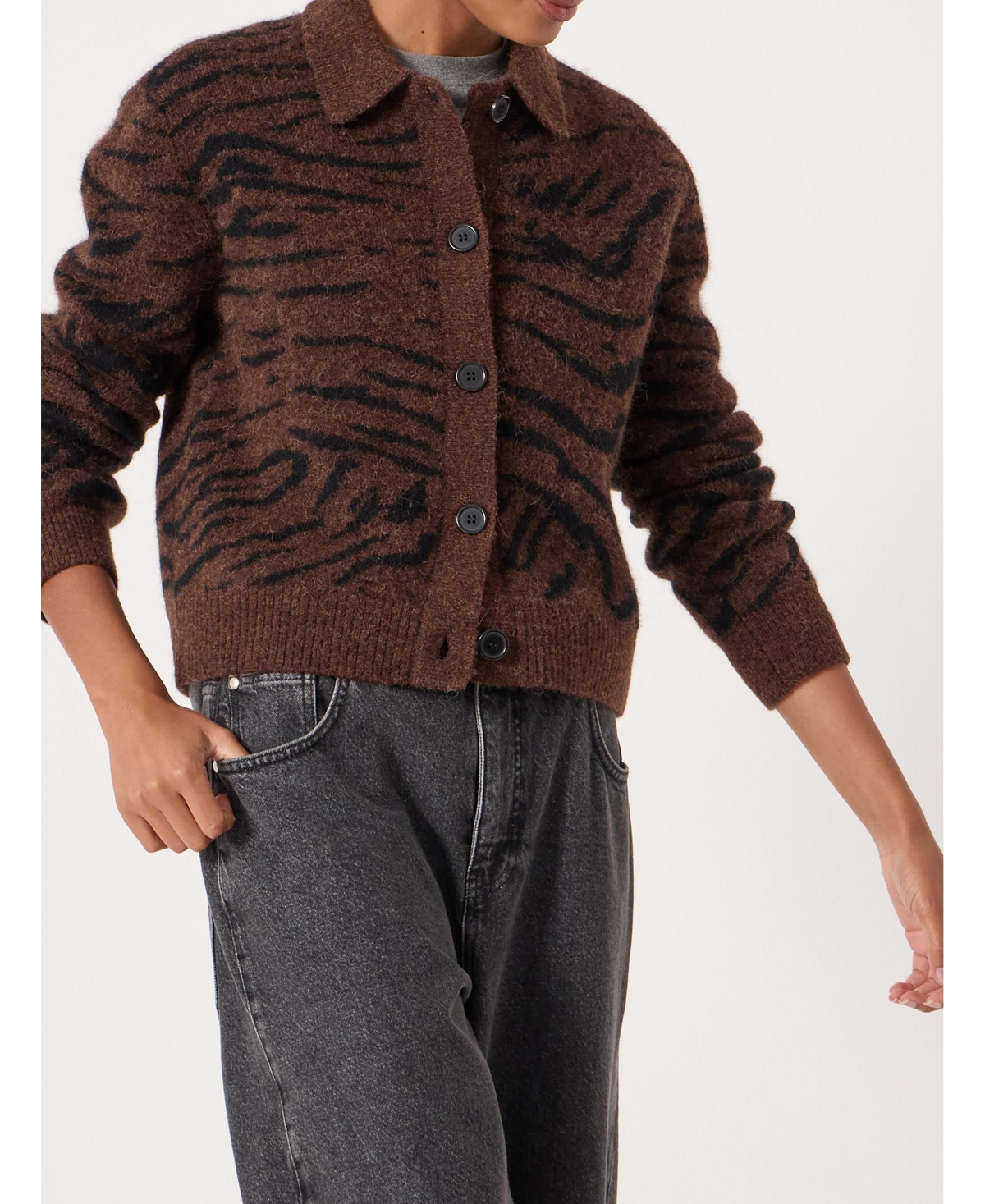 Hush Women's Wool Blend Jacquard Shirt Jacket