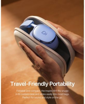 Inspire XH1 Wireless Headphones Bundle with 10,000mAh Power Bank, Adaptive Noise Cancelling, Hi-Res Over-Ear