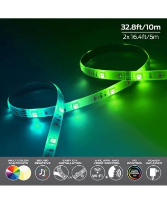 Monster 32.8ft Sound Reactive Smart Multi-Color LED Light Strip