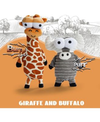 5 PCS Entire Barnyard Dog Toys with Squeaky Sounds,Christmas gift,Durable and Stimulating Plush Toys for Small to Large Dogs