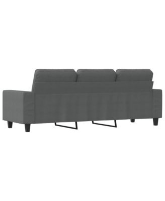 3-Seater Sofa Dark Gray 70.9" Fabric