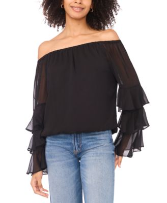 Sam & Jess - Women's Long-Sleeve Ruffle Top
