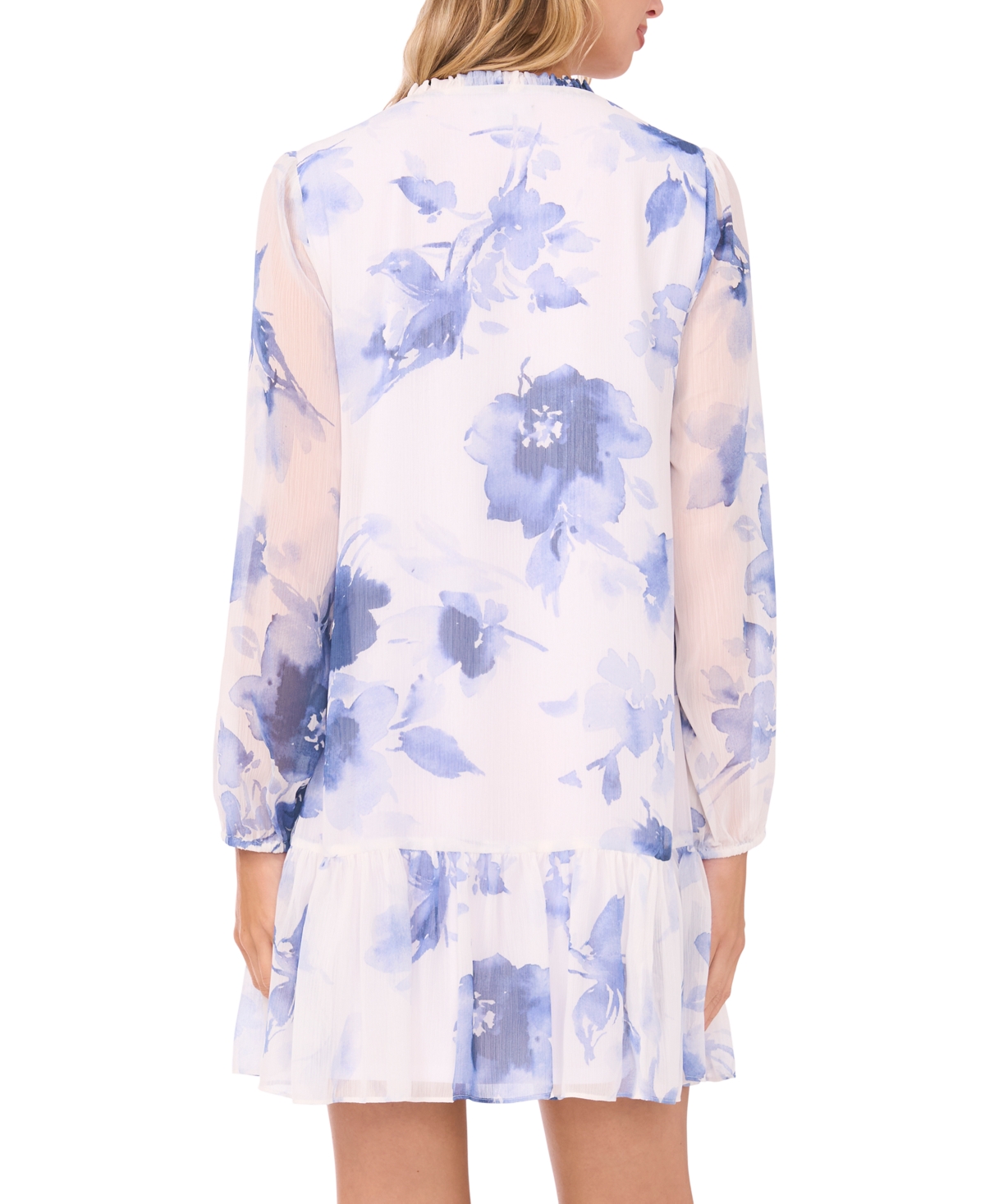 Sam & Jess Women's Long-Sleeve Ruffle Dress