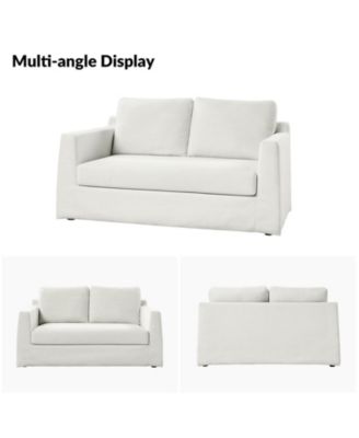Xenobia 60" Slipcovered Sofa with Reversible Cushions