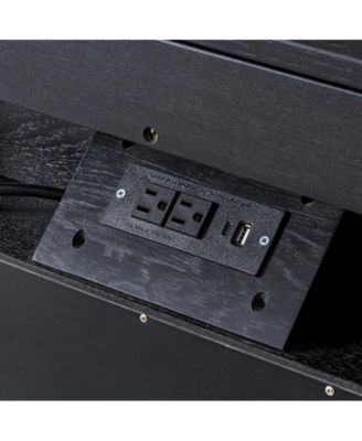 Theresa Transitional 3-Drawer Nightstand with Hidden Pull-out Drawer