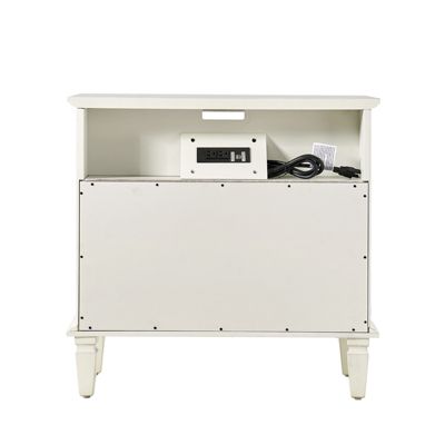 Kamilo Transitional 2-Drawer Solid Wood End Table