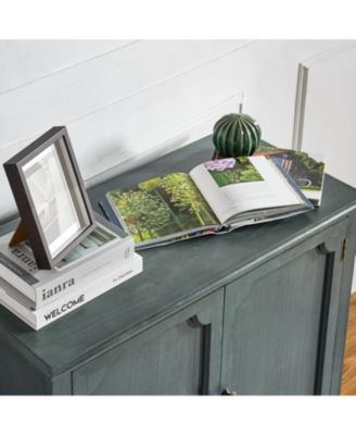 Farmhouse Pallantium 34" Tall 2-door Accent Cabinet with Adjustable Legs