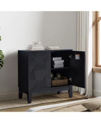 Contemporary Martina 30" Tall 2-Door Accent Cabinet with Ample Storage Space