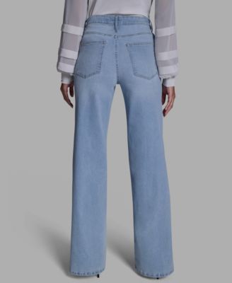 Women's Wide Leg Mid Rise Jeans