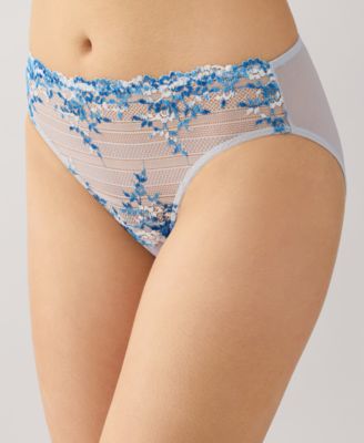 Women's Embrace Lace Hi Cut Embroidered Brief Underwear Lingerie 841191