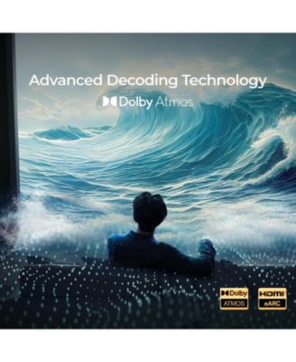 Poseidon M4T 5.1 Dolby Atmos Sound Bar for TV, Wireless Subwoofer, Surround Adjustable, 450W