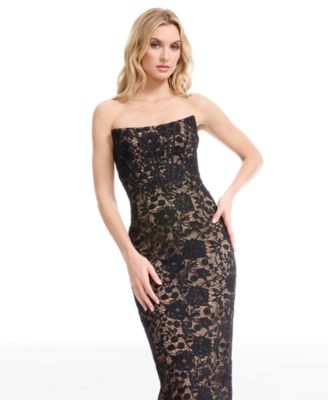 Women's Strapless Midi Dress