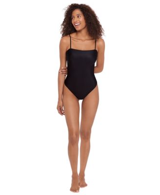 Steve Madden - Women's Bandeau Neck One-Piece Swimsuit