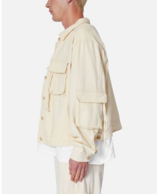 Men's Brushed Twill Cargo Jacket.