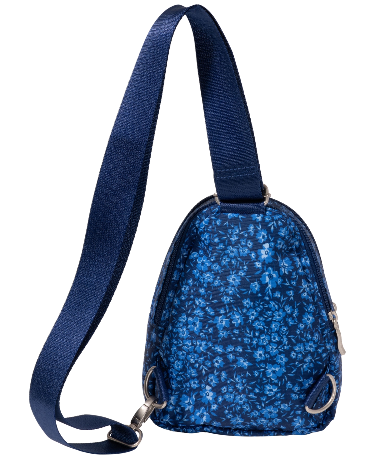 Baggallini Mini Double Zip Sling Bag In Blue